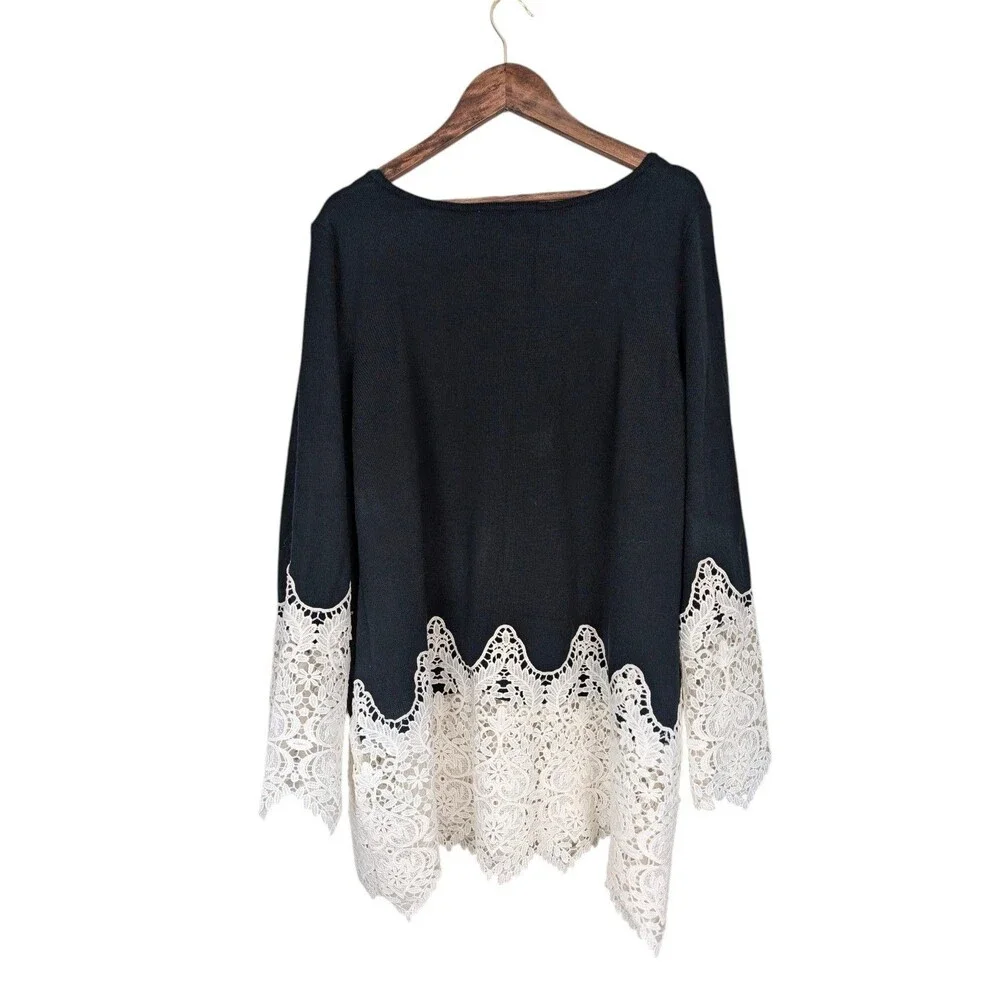 Roamans Crochet Lace Sweater Size 18/20